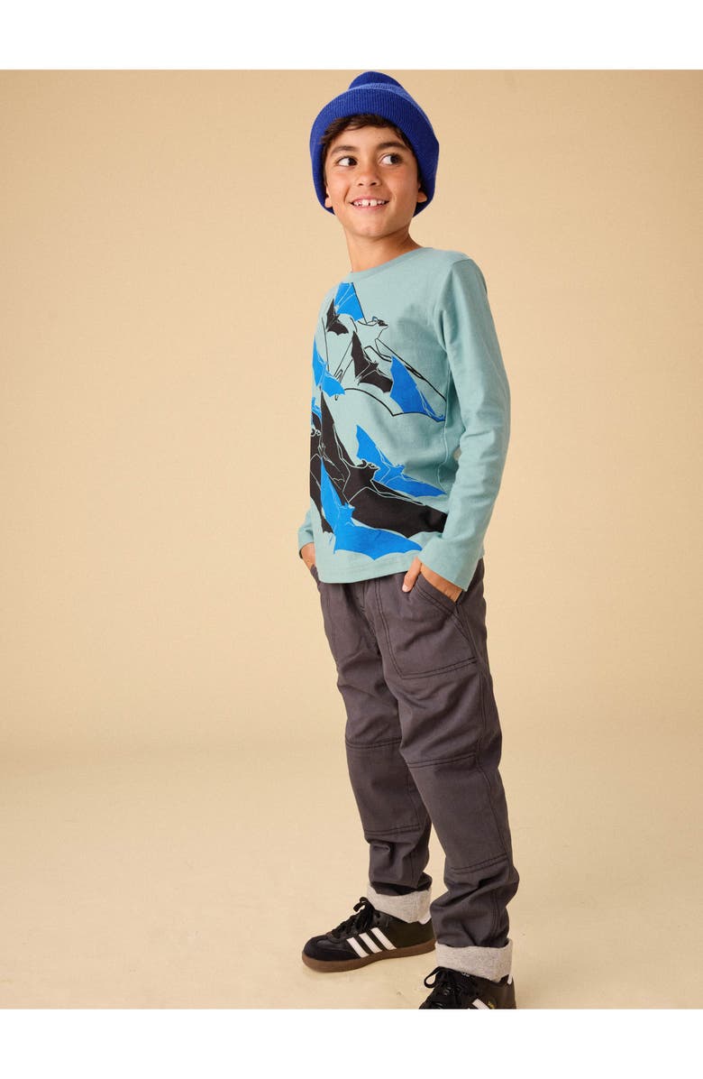 Tea Collection Cozy Does It Lined Pants, Alternate, color, Pepper