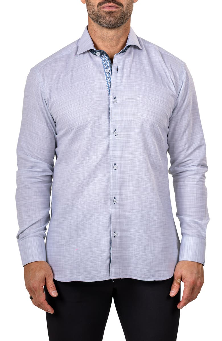 Maceoo Eins Marthy Cotton Button-Up Shirt, Main, color, 