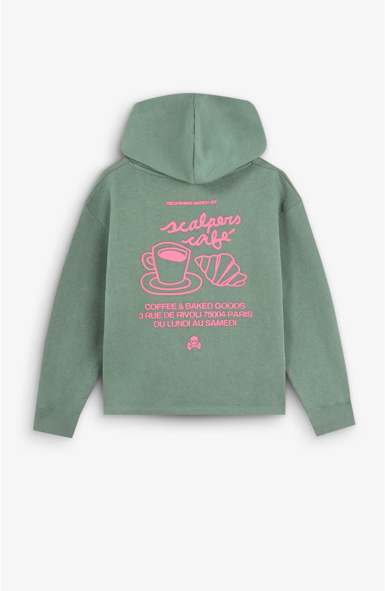 Scalpers Croissanthoodie Girls, Alternate, color, Green
