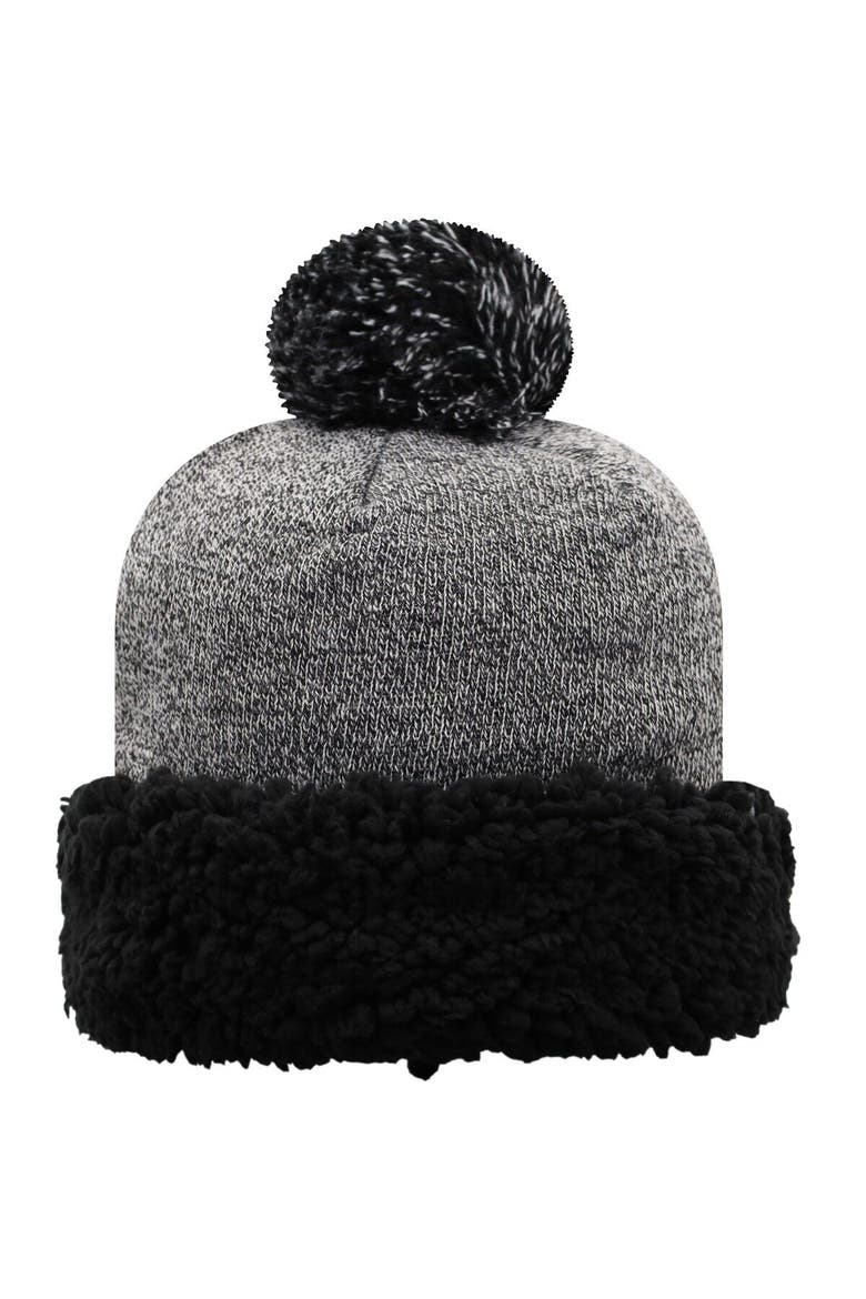 Women's Top of the World Black Penn State Nittany Lions Snug Cuffed Knit Hat with Pom, Alternate, color, Black