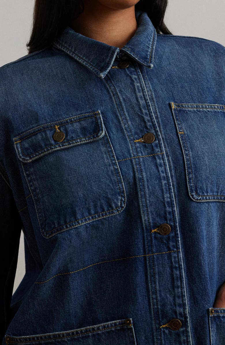 Lauren Ralph Lauren Denim Shirt Jacket, Alternate, color, 