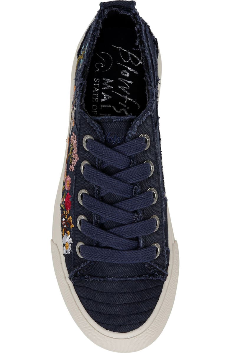 Blowfish Malibu Sadie-Sun Platform Sneaker, Alternate, color, Navy Canvas
