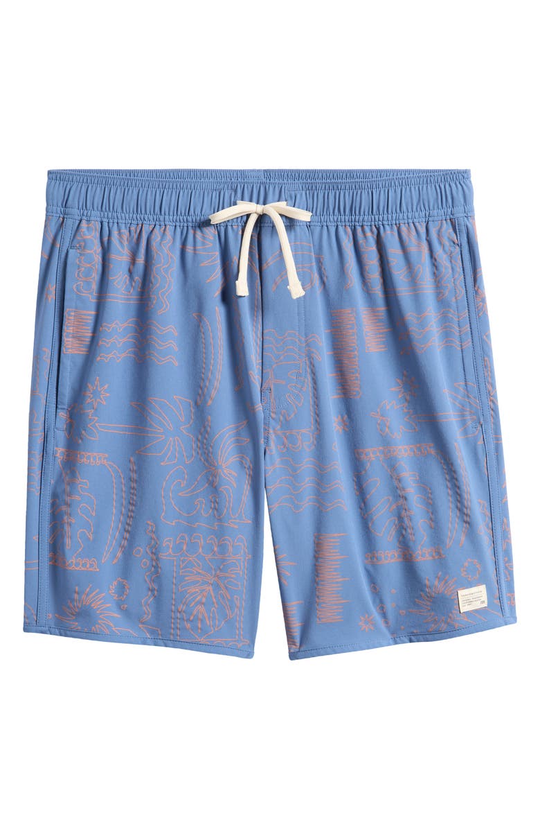 TravisMathew Coastal Prestige Board Shorts, Main, color, Blue Horizon