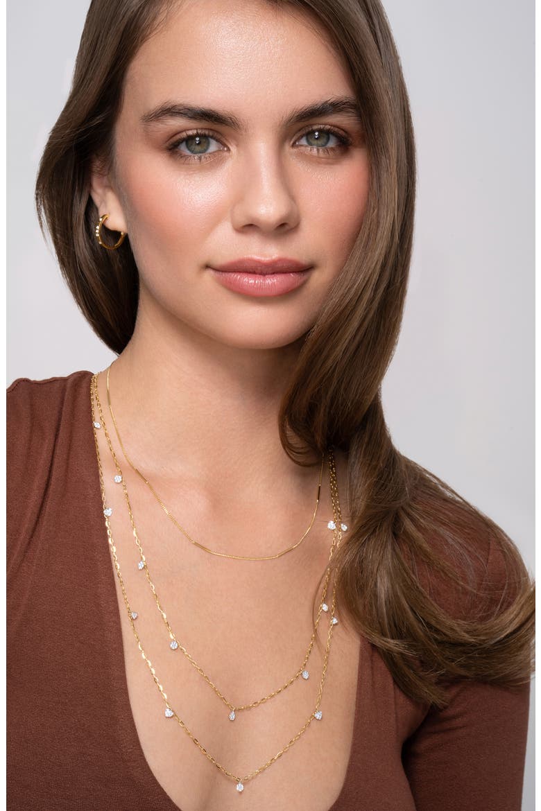 Cleo Diamond Hoop Earrings, Alternate, color, 18K YELLOW GOLD