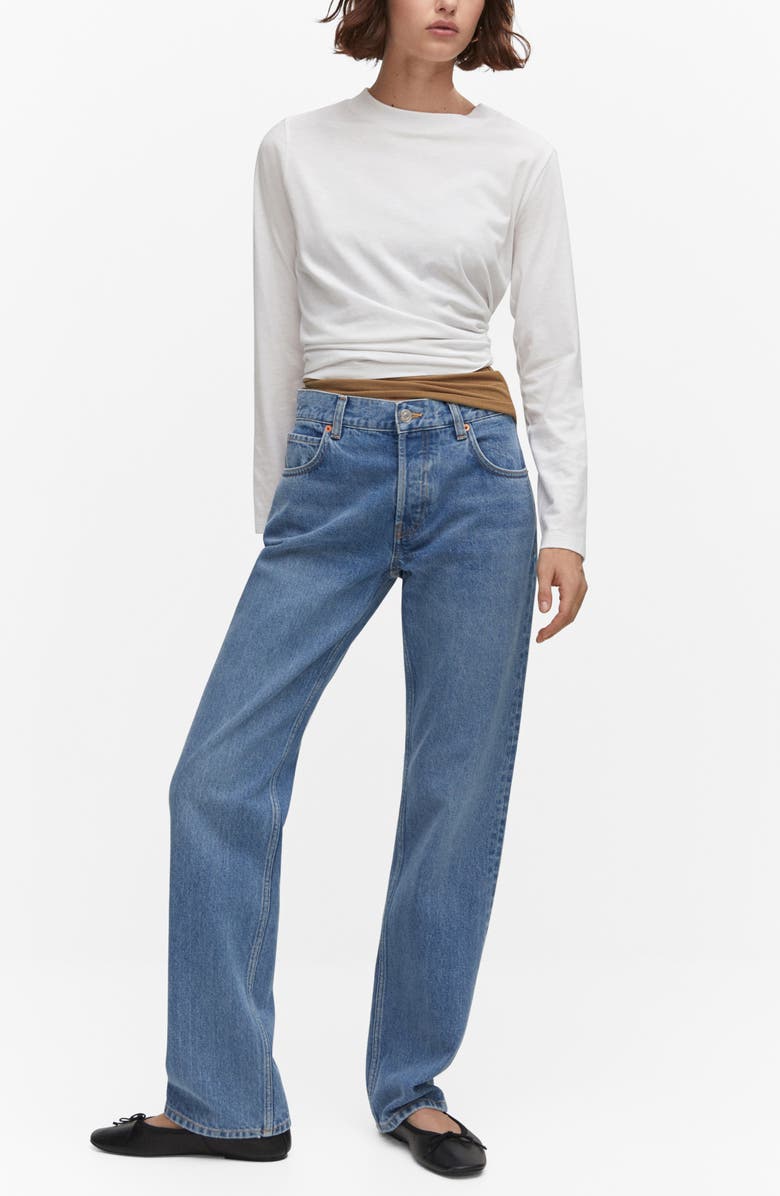 MANGO Straight Leg Jeans, Alternate, color, 