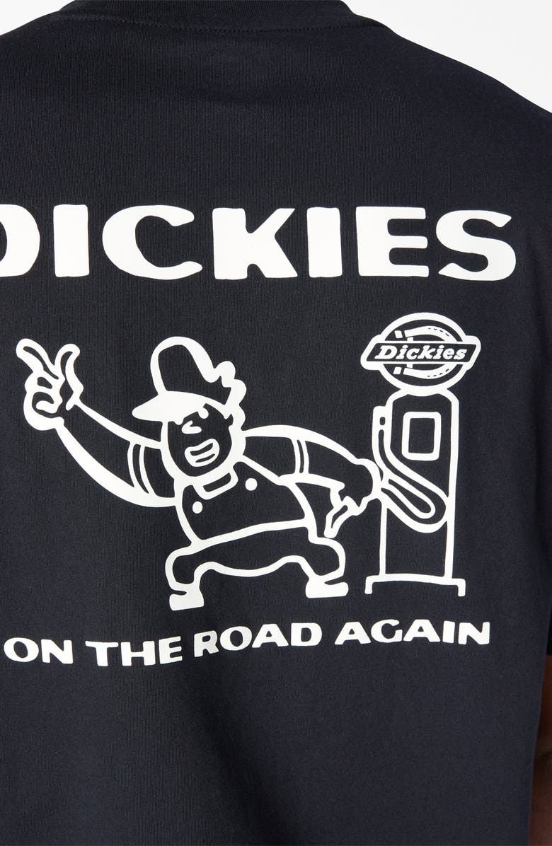 Dickies Burns Logo Cotton Graphic T-Shirt, Alternate, color, Black