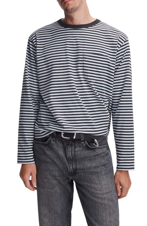 Boxy Striped Long Sleeve T-Shirt