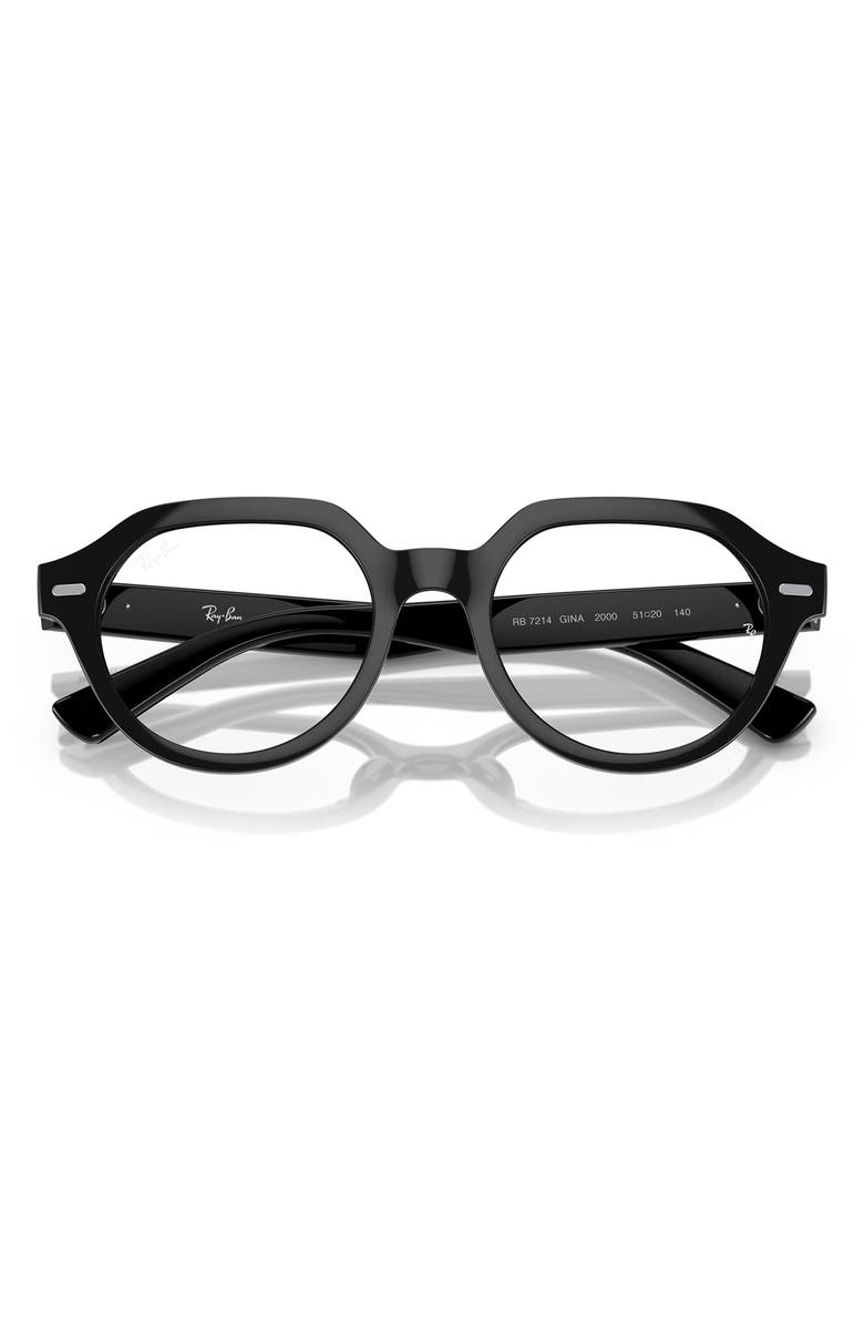 Ray-Ban 51mm Gina Square Optical Glasses, Alternate, color, 