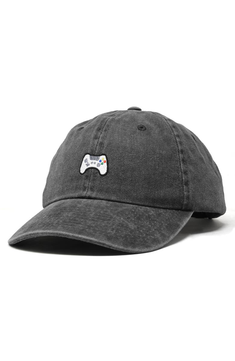 Dalix Game Controller Embroidered Hat, Alternate, color, Washed Black