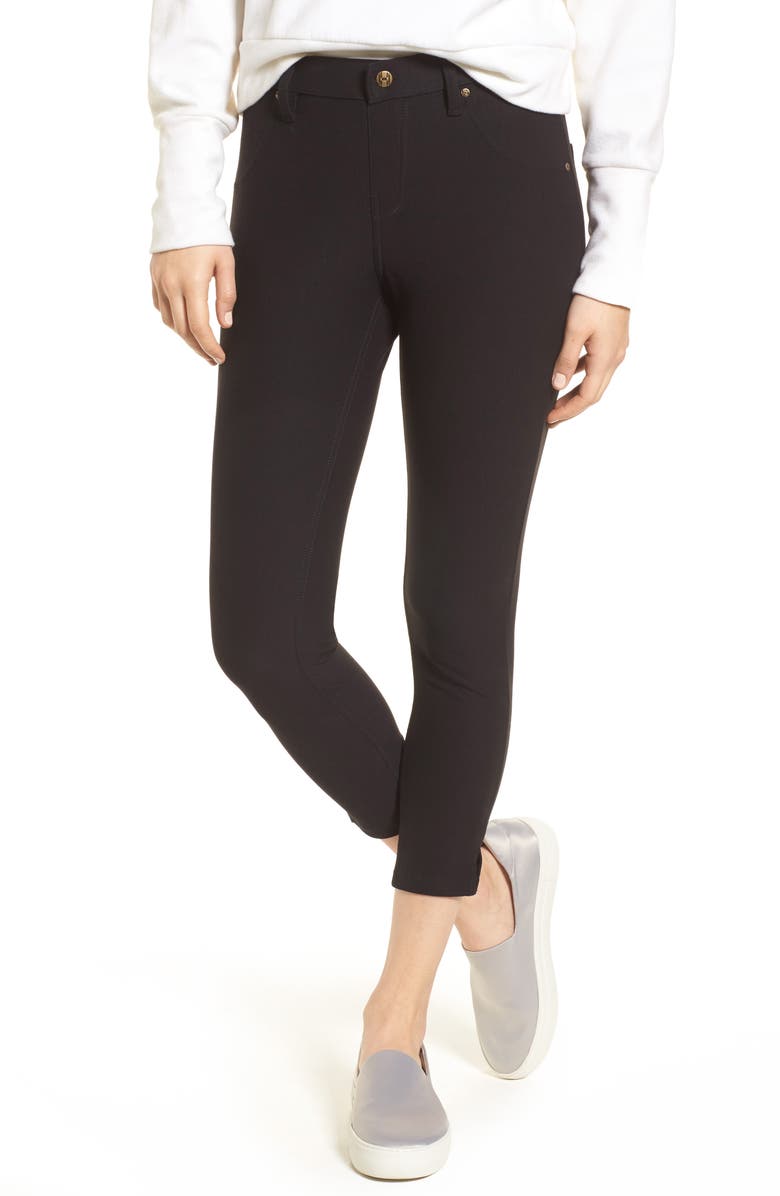 Hue Split Hem Denim Leggings, Main, color,