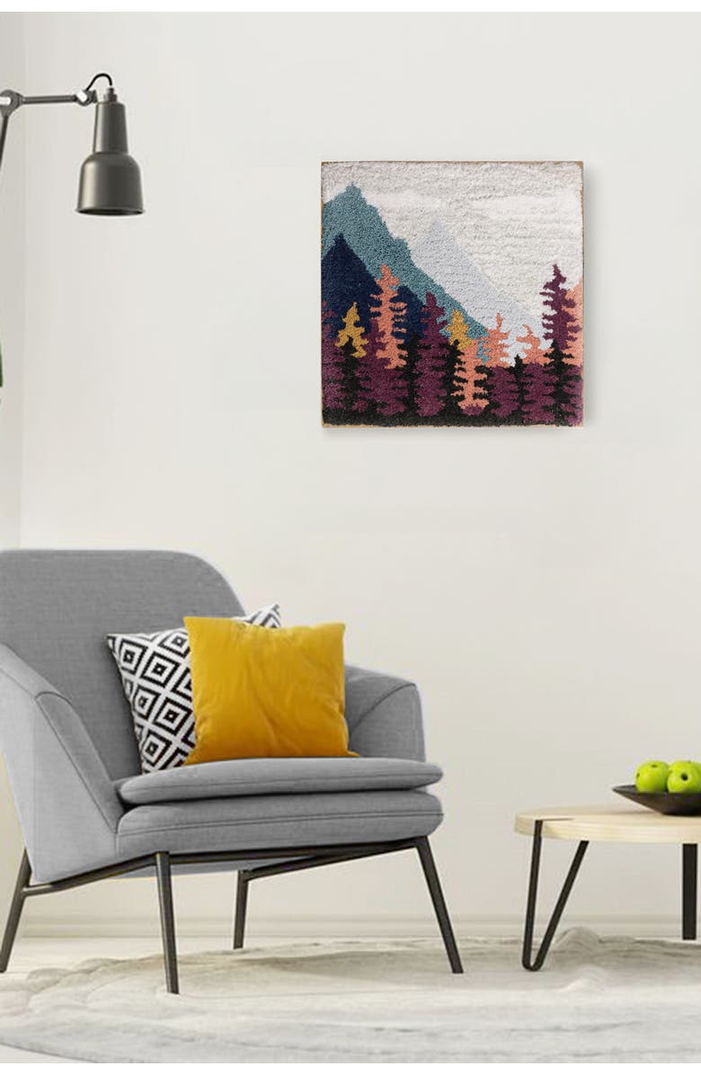 GAURI KOHLI Jhansi Tufted Wall Art 18"x18", Alternate, color, Multicolored