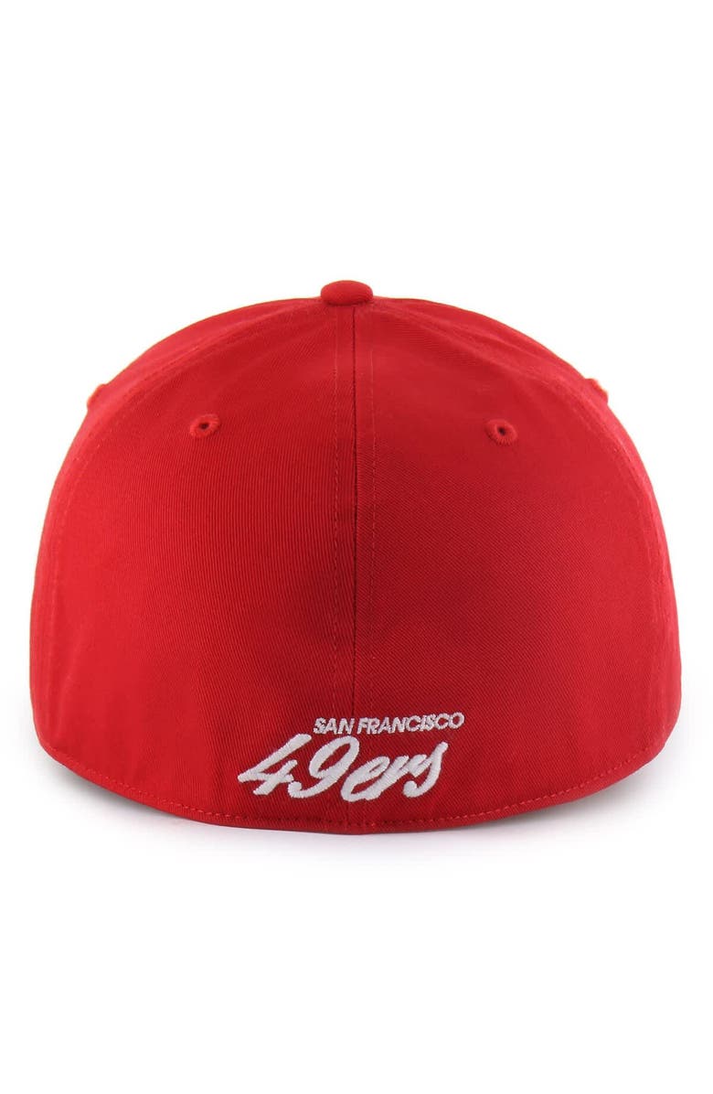 '47 Men's '47  Scarlet San Francisco 49ers Foundational Franchise Fitted Hat, Alternate, color, Scarlet