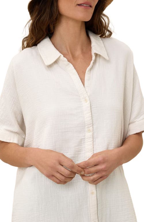 Pact Organic Cotton Coastal Double Gauze Oversized Shirt