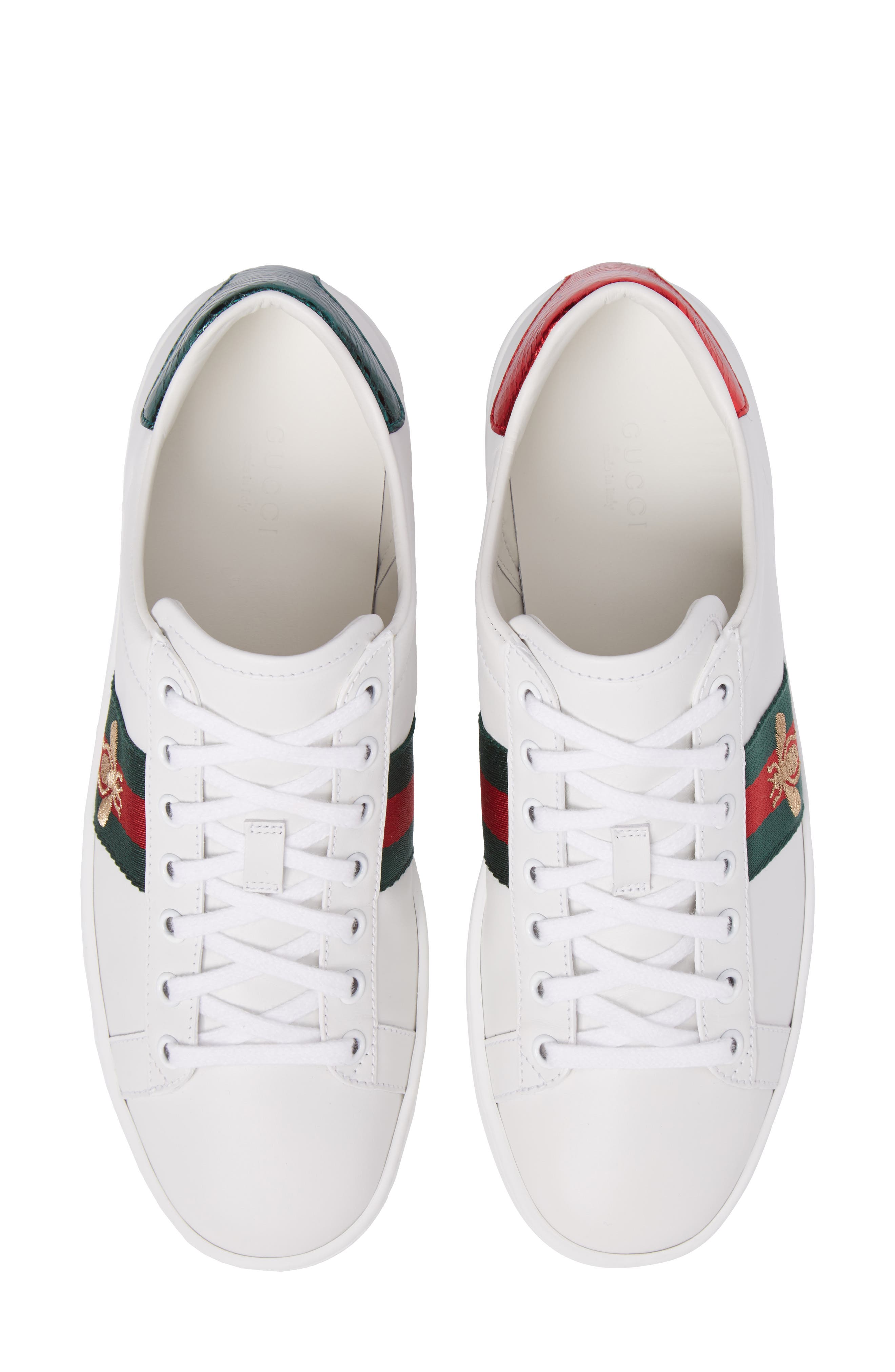 Gucci New Ace Sneaker, Alternate, color, Bianco-Vrv