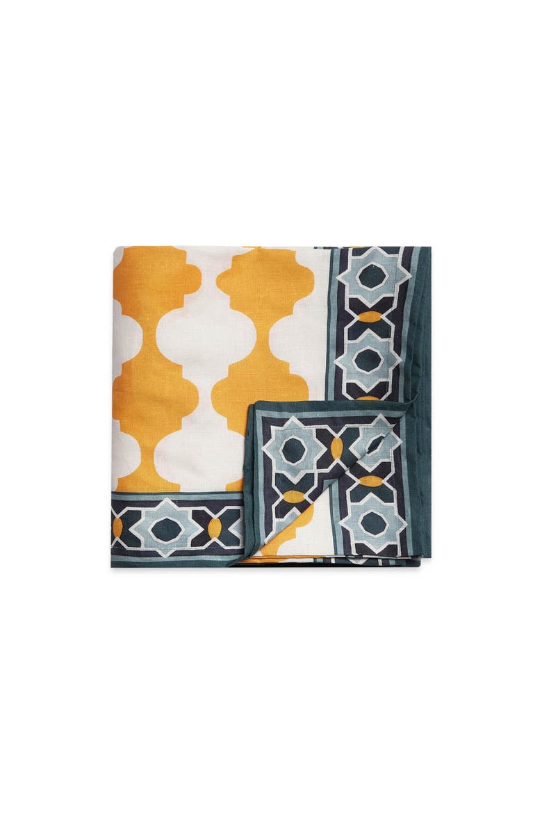 Medium Tablecloth, Main, color, Plaza Medium Tablecloth Yellow