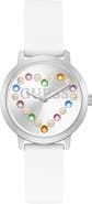 GUESS Devotion Silicone Strap Watch, 36mm