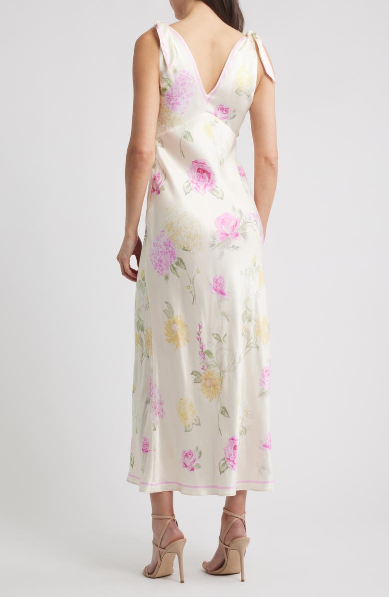 LoveShackFancy Perri Sleeveless Satin Dress, Alternate, color, Sunlit Rose