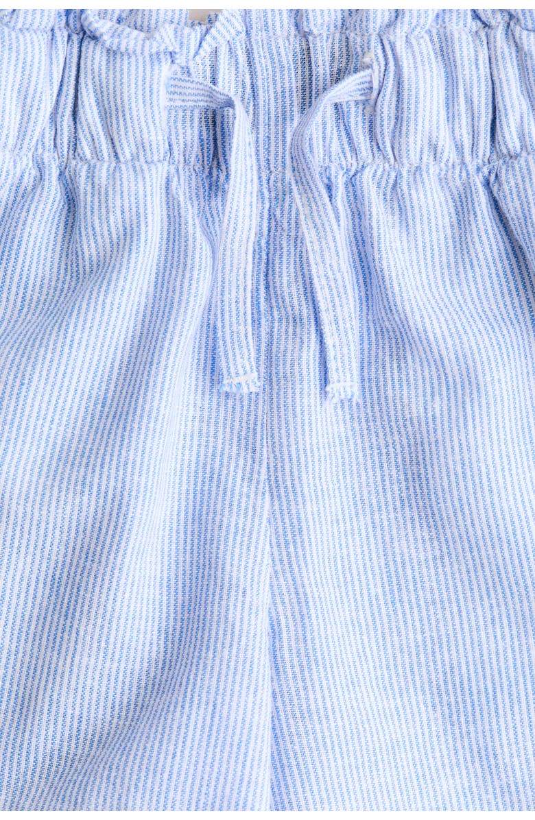 H&M Linen-blend Shorts, Alternate, color, Blue/Striped