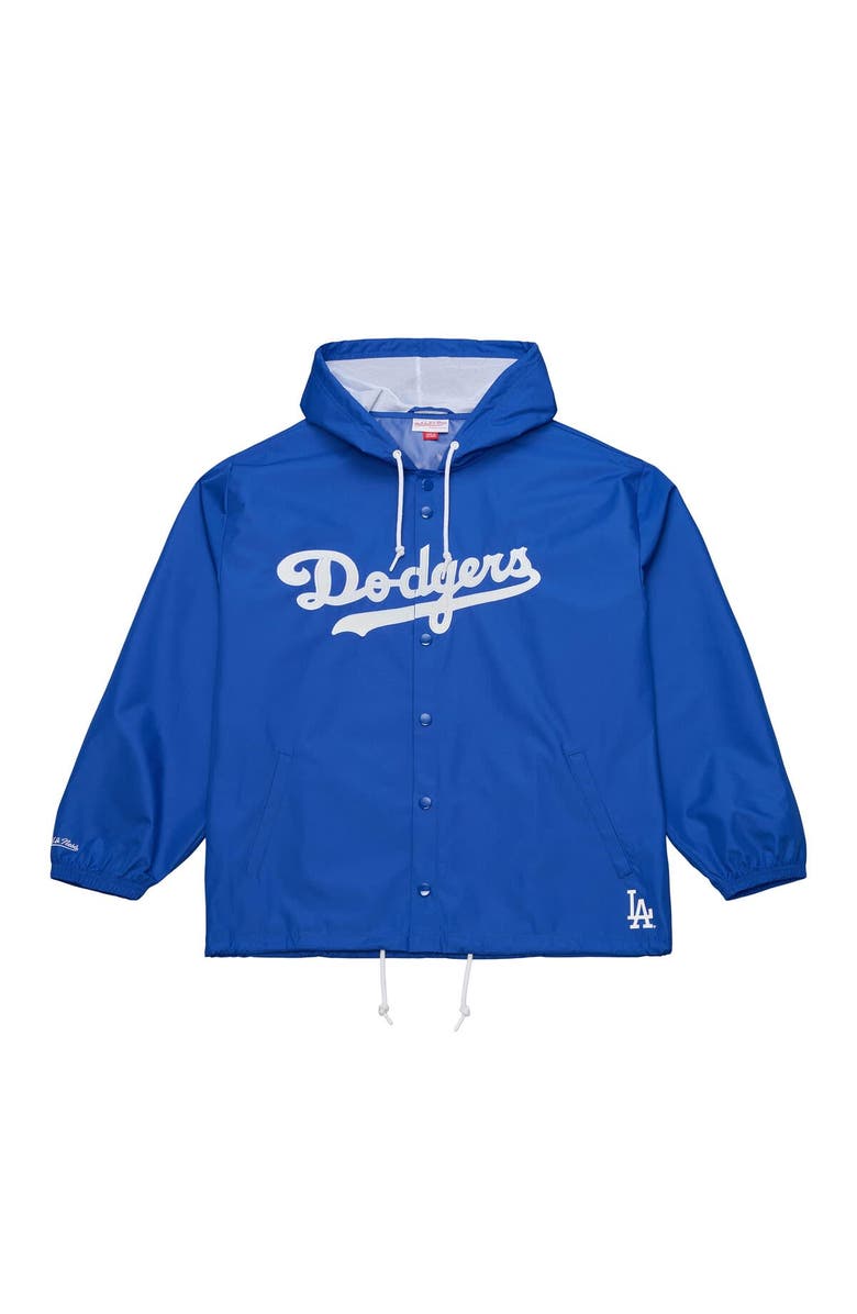 Mitchell & Ness Men's Mitchell & Ness  Royal Los Angeles Dodgers Full-Snap Hooded Coaches Jacket, Main, color, Royal