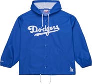 Mitchell & Ness Men's Mitchell & Ness Royal Los Angeles Dodgers Full-Snap Hooded Coaches Jacket
