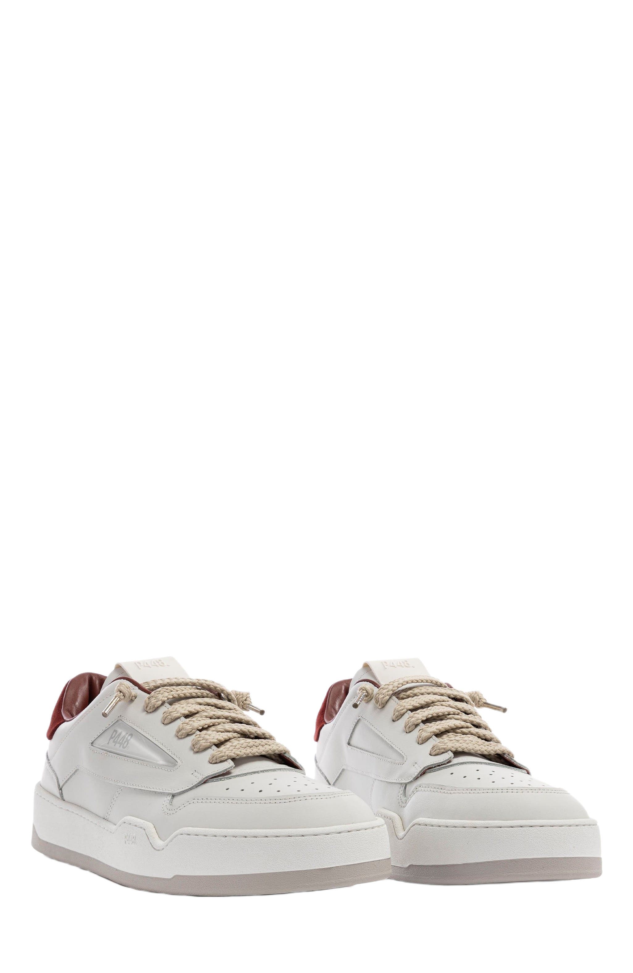 P448 Brixton Sneaker, Alternate, color, White/Red
