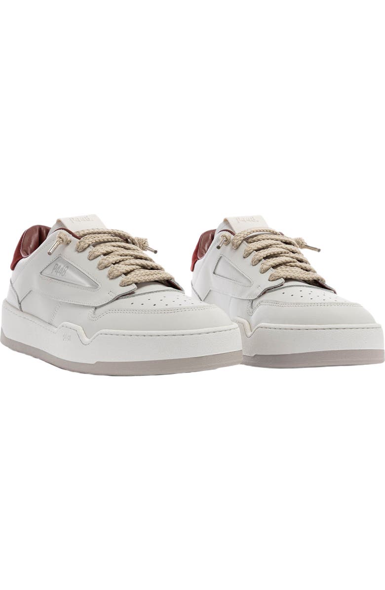 P448 Brixton Sneaker, Alternate, color, White/Red