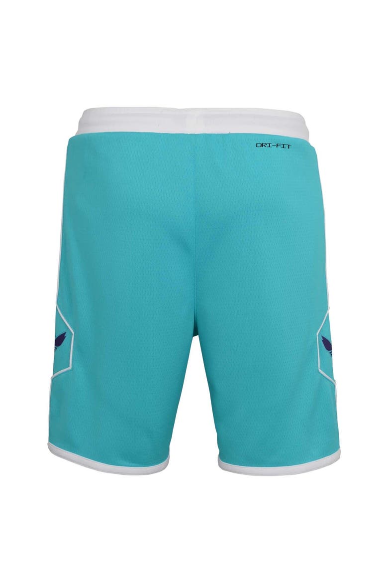 Youth Jordan Brand Teal Charlotte Hornets 2020/21 Icon Edition Swingman Shorts, Alternate, color, Teal