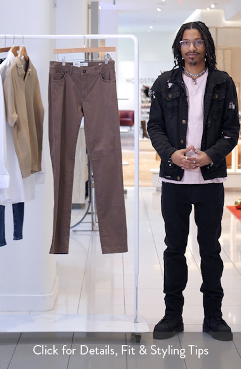 Cadiz Marathon Cotton Stretch Twill Straight Leg Pants, sales video thumbnail