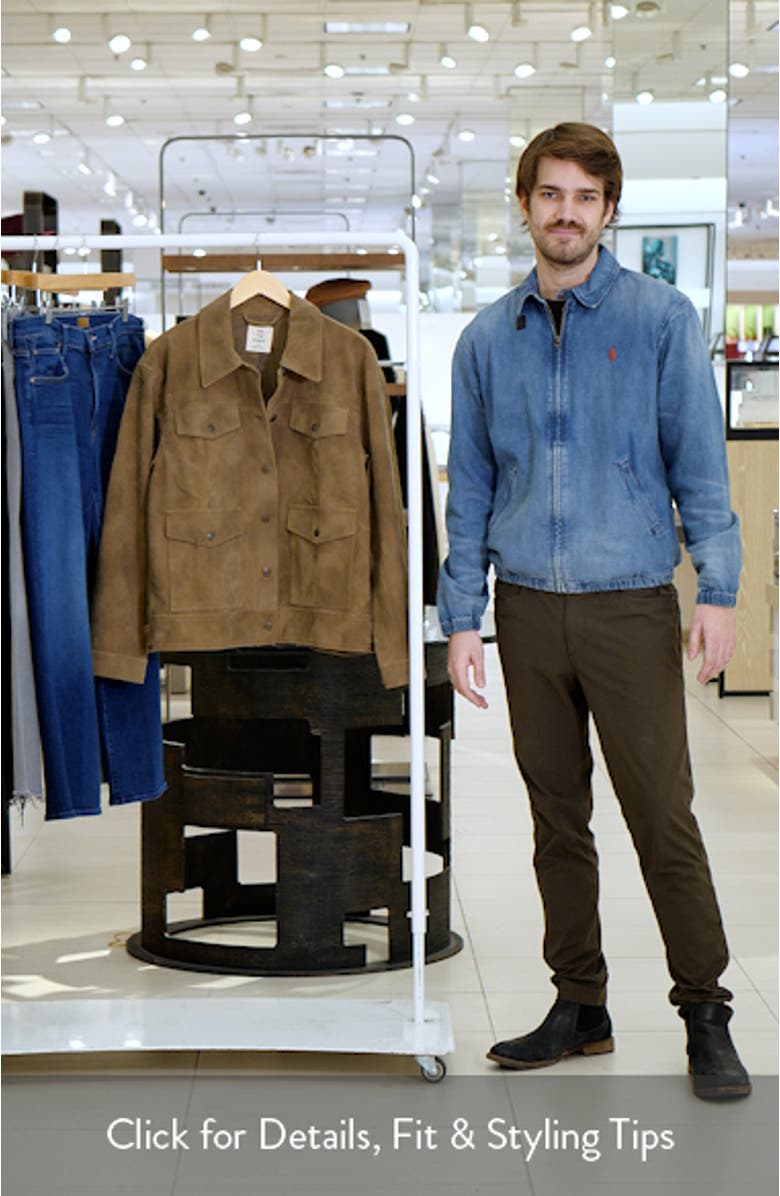 Night Ranch Faux Suede Trucker Jacket