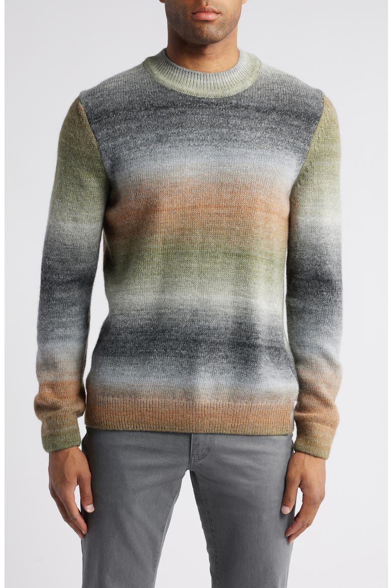 Buddy Crewneck Long Sleeve Knit Virgin Wool Blend T-Shirt, Main, color, SALVIA