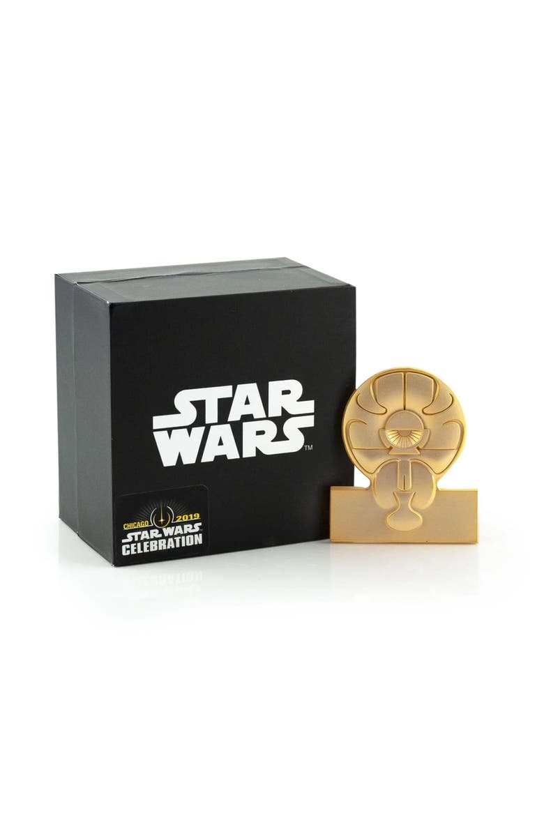 Toynk Star Wars Yavin Medal of Bravery Pin | 24-Karat Gold Plated Medal of Yavin Pin, Alternate, color, Gold