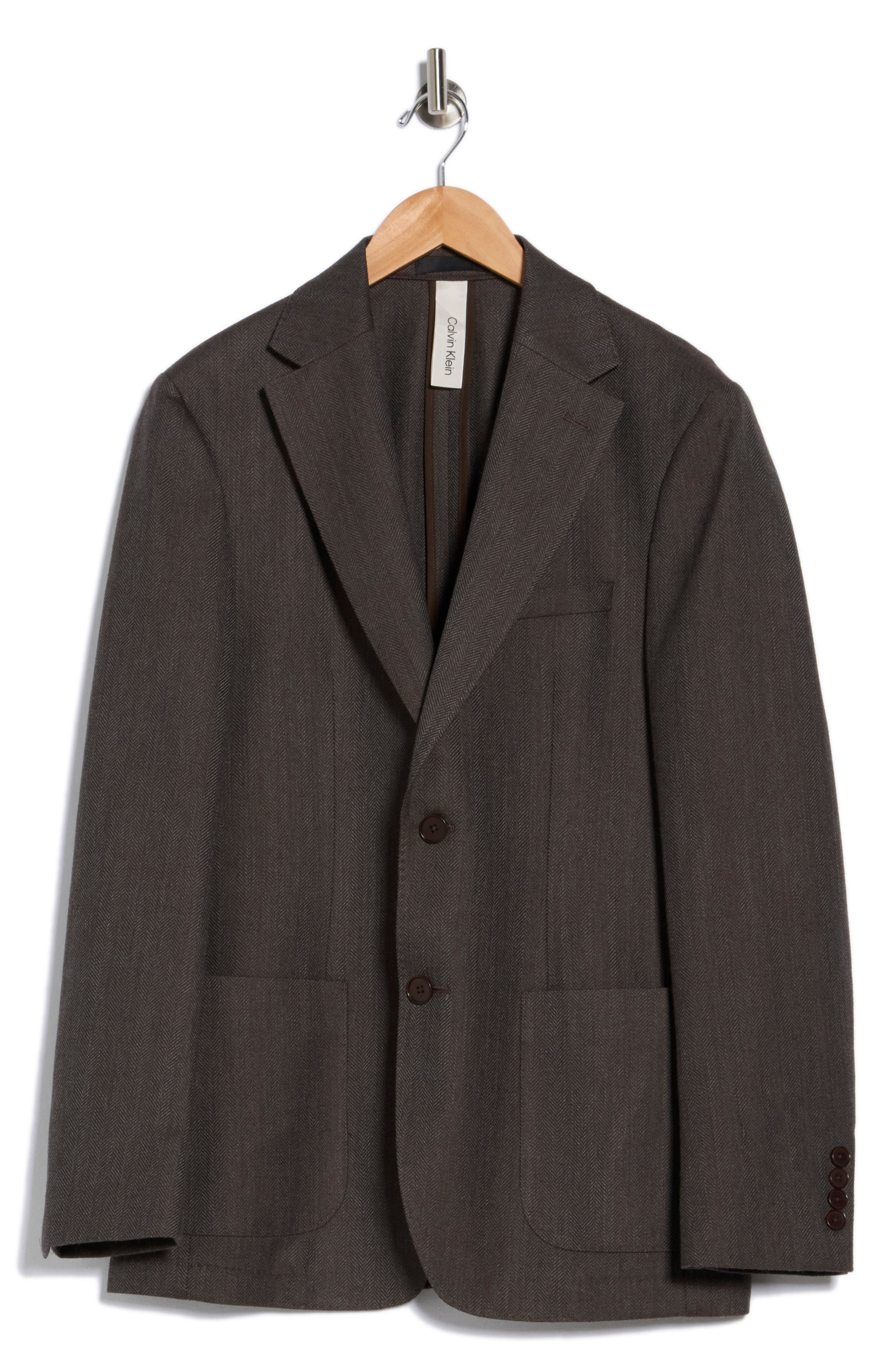 Herringbone Two-Button Sport Coat