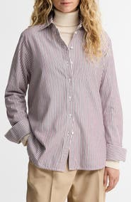 Barbour May Striped Cotton Blend Shirt