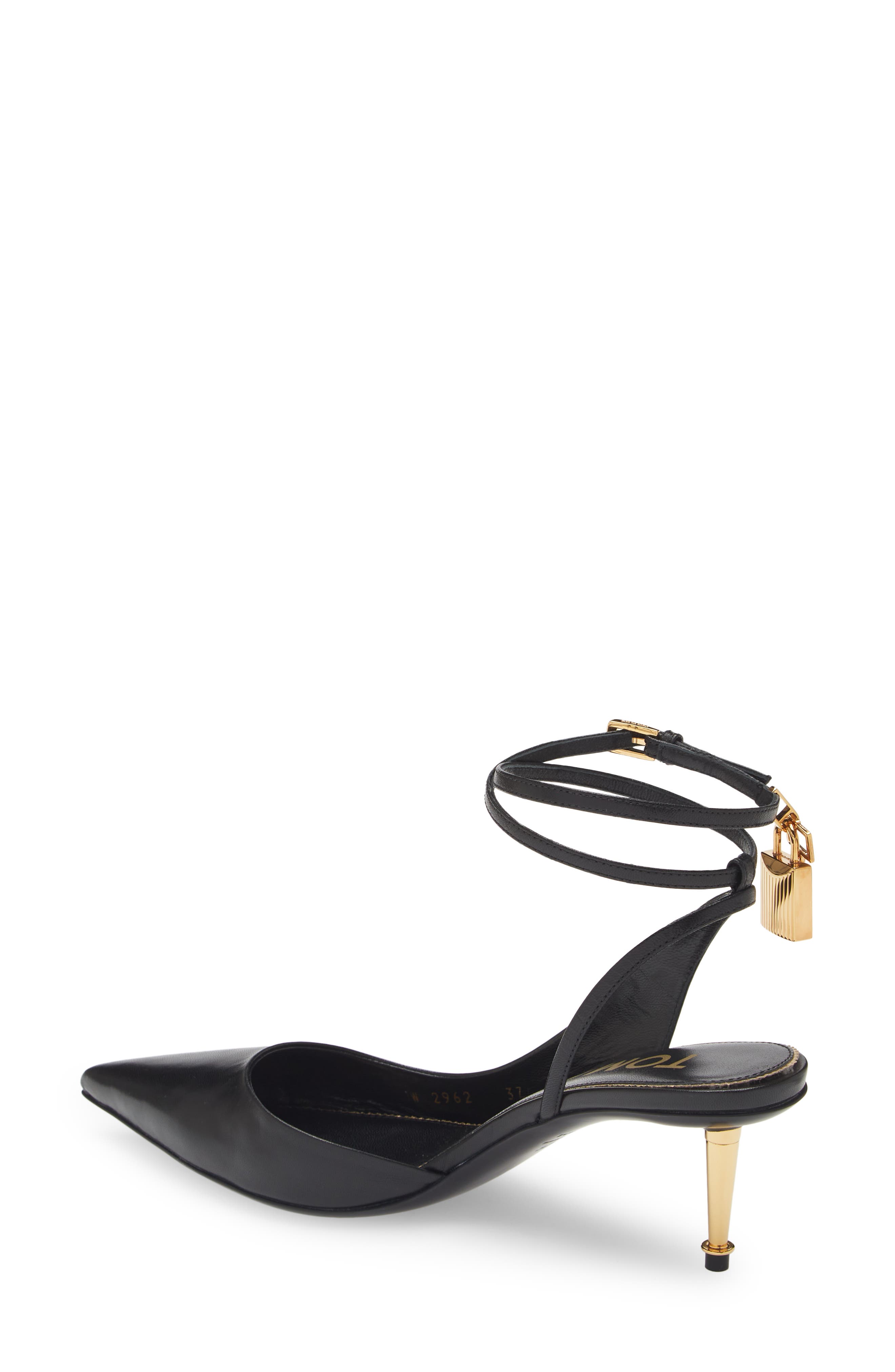 TOM FORD Padlock Pointed Toe Pump, Alternate, color, 