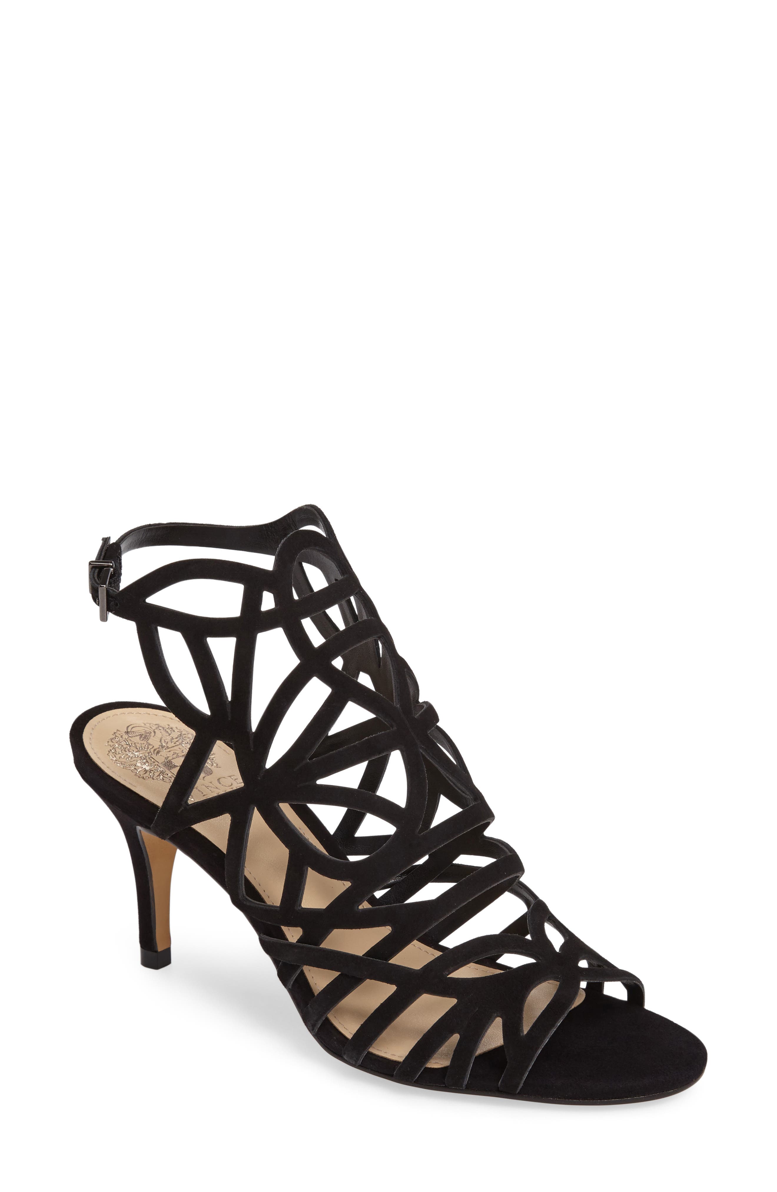 Pelena Slingback Sandal, Main, color, BLACK SUEDE