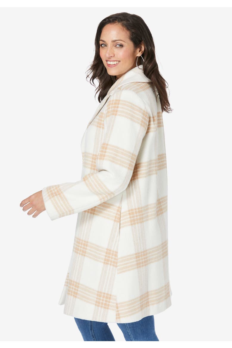 Wool Swing Coat, Alternate, color, DARK OLIVE GREEN