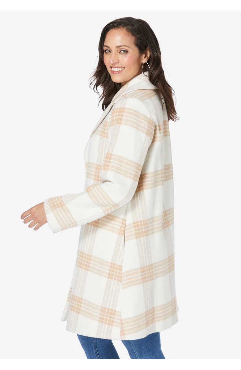 Jessica London Wool Swing Coat, Alternate, color, Black