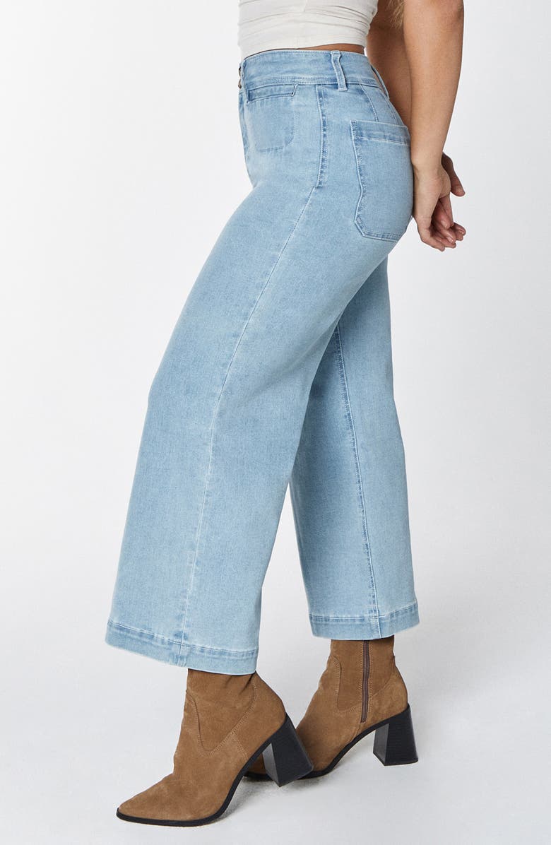 Unpublished Gemma High Waist Crop Wide Leg Jeans, Alternate, color, 