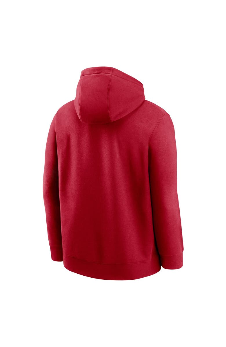 Nike Men's Nike Scarlet San Francisco 49ers Club Logo Pullover Hoodie, Alternate, color, Scarlet