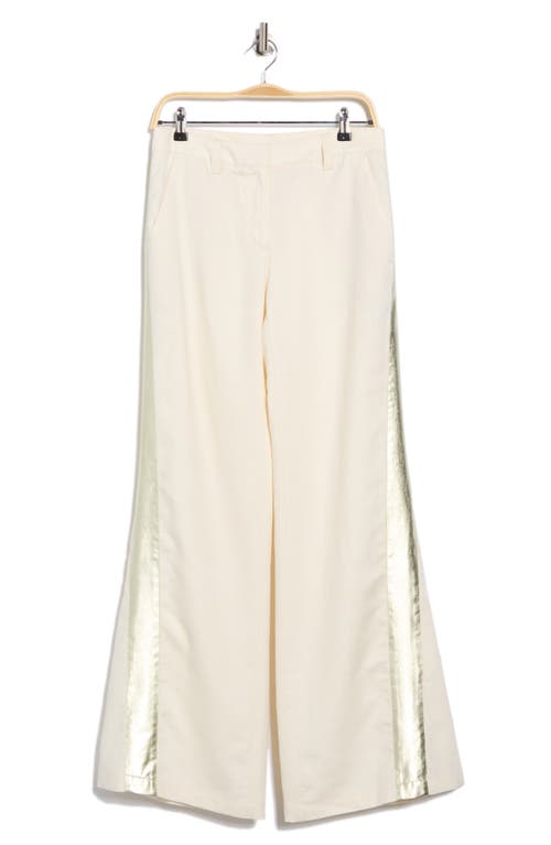 Twp Stay Golden Linen Blend Pants In White