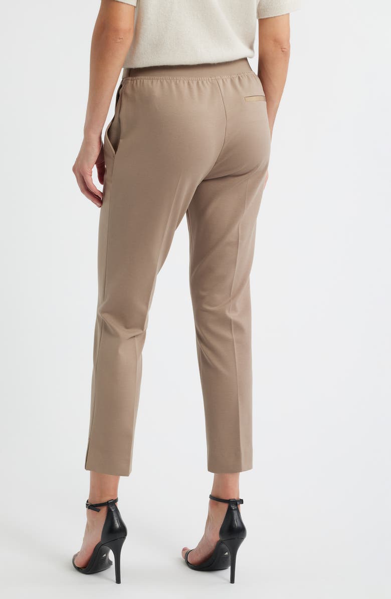 BOSS Tapria Straight Leg Pants, Alternate, color, Open Brown