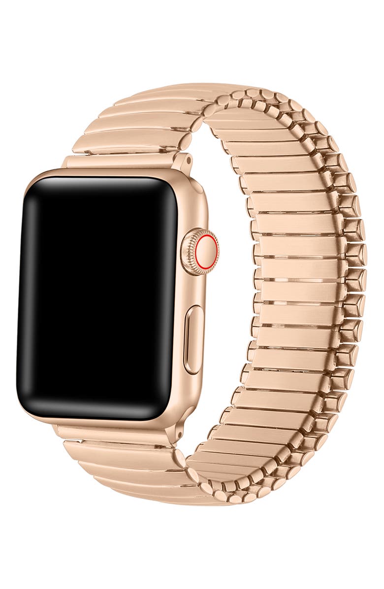 The Posh Tech Slink 42mm Apple Watch<sup>®</sup> Stretch Watchband, Alternate, color, Rose Gold