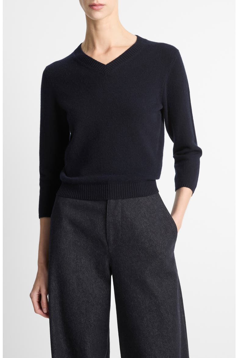 V-Neck Sweater, Main, color, COASTAL