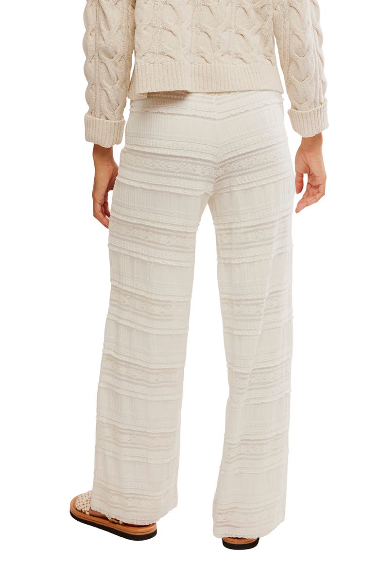 Free People Aiden Drawstring Lace Pants, Alternate, color, 