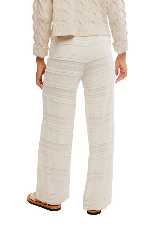 Shop Free People Aiden Drawstring Lace Pants In White