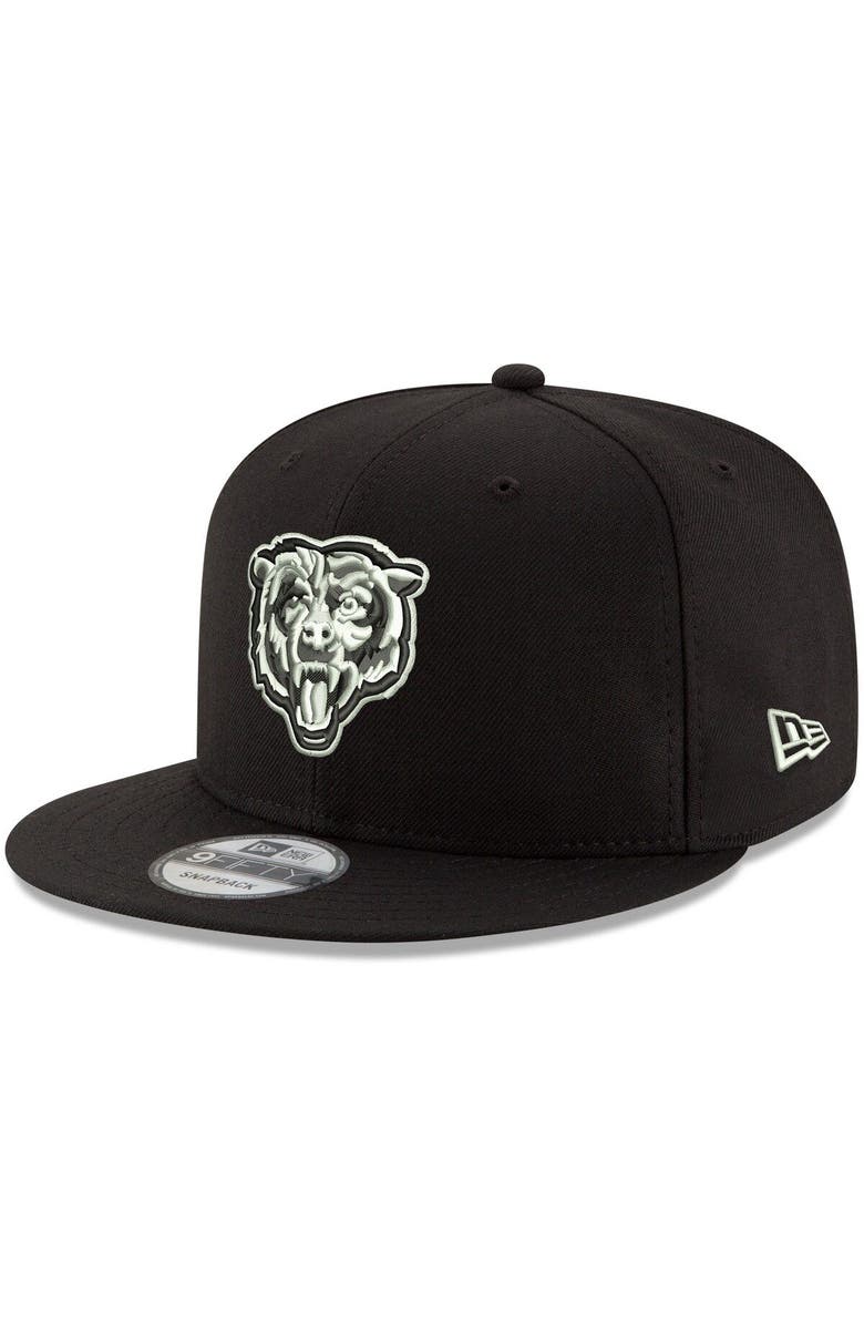 New Era Men's New Era Black Chicago Bears B-Dub 9FIFTY Adjustable Hat, Main, color, Black