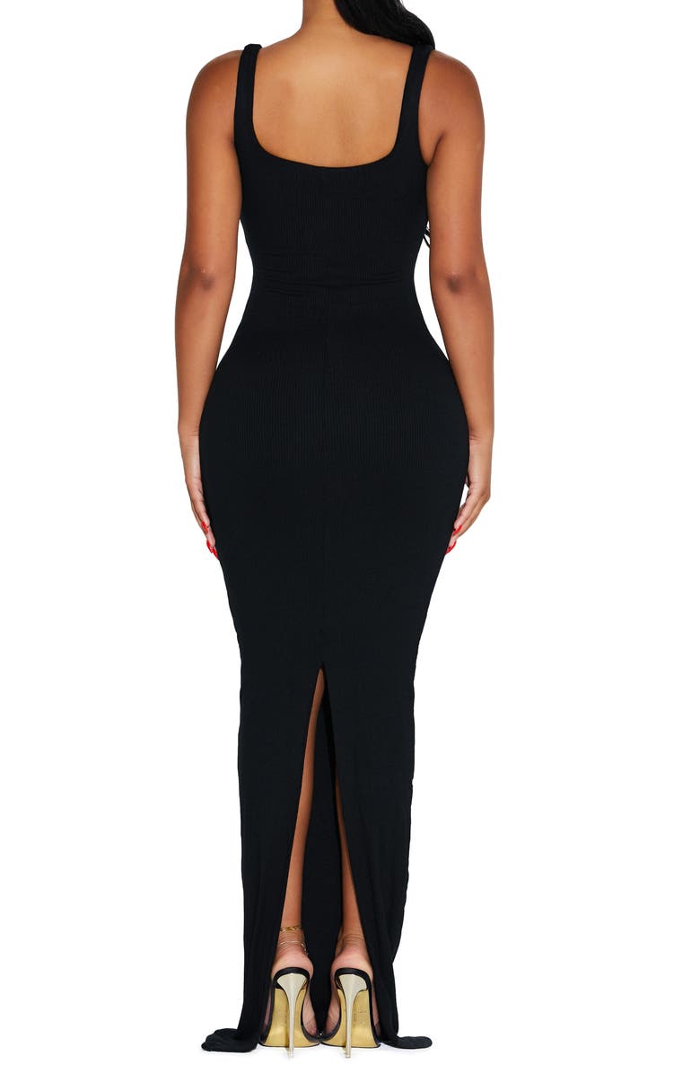 Naked Wardrobe Ribbed Energy Maxi Dress, Alternate, color, 