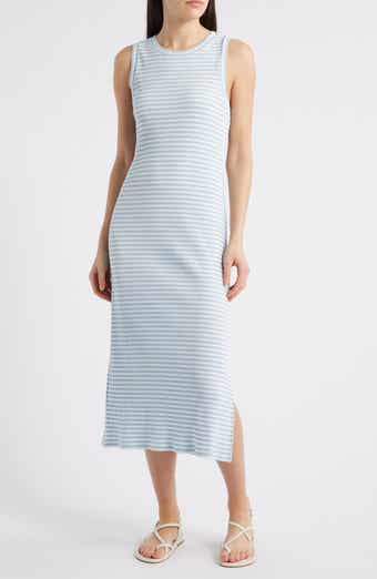 Rails Stripe Rib Midi Tank Dress