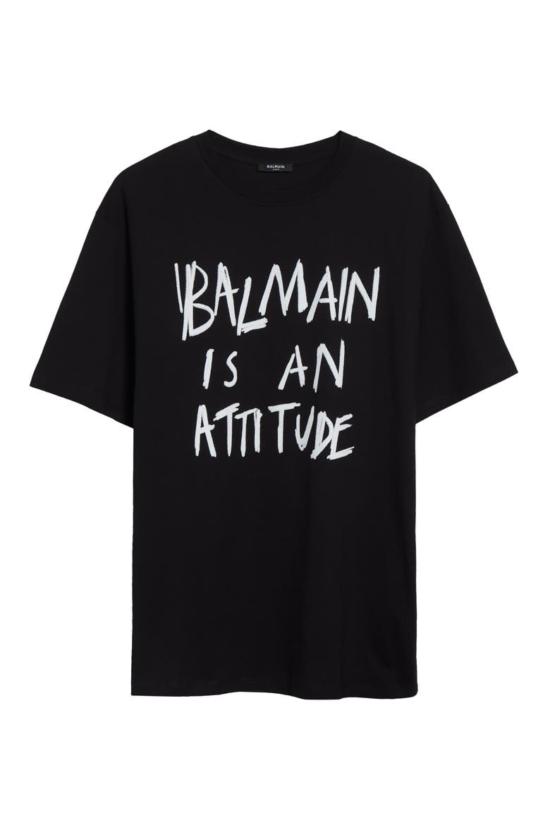 Attitude Graphic T-Shirt, Alternate, color, EAB BLK/ WHITE