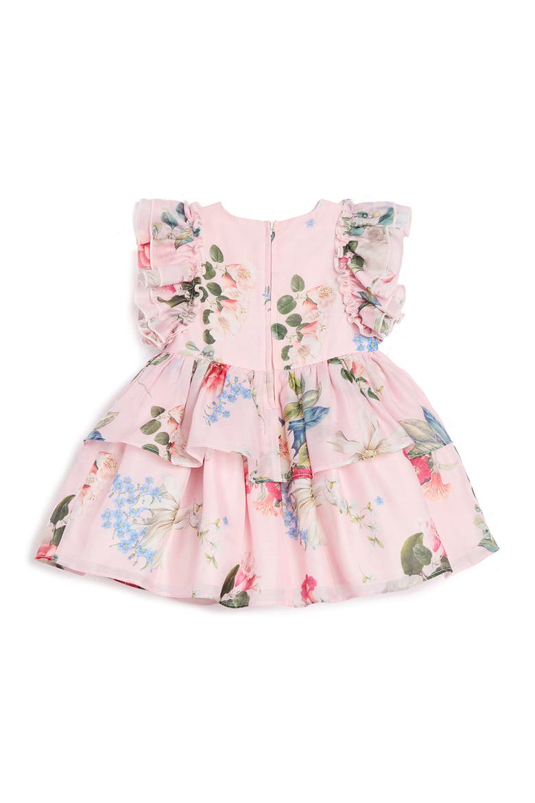 Rylie Floral Organza Dress, Alternate, color, PINK